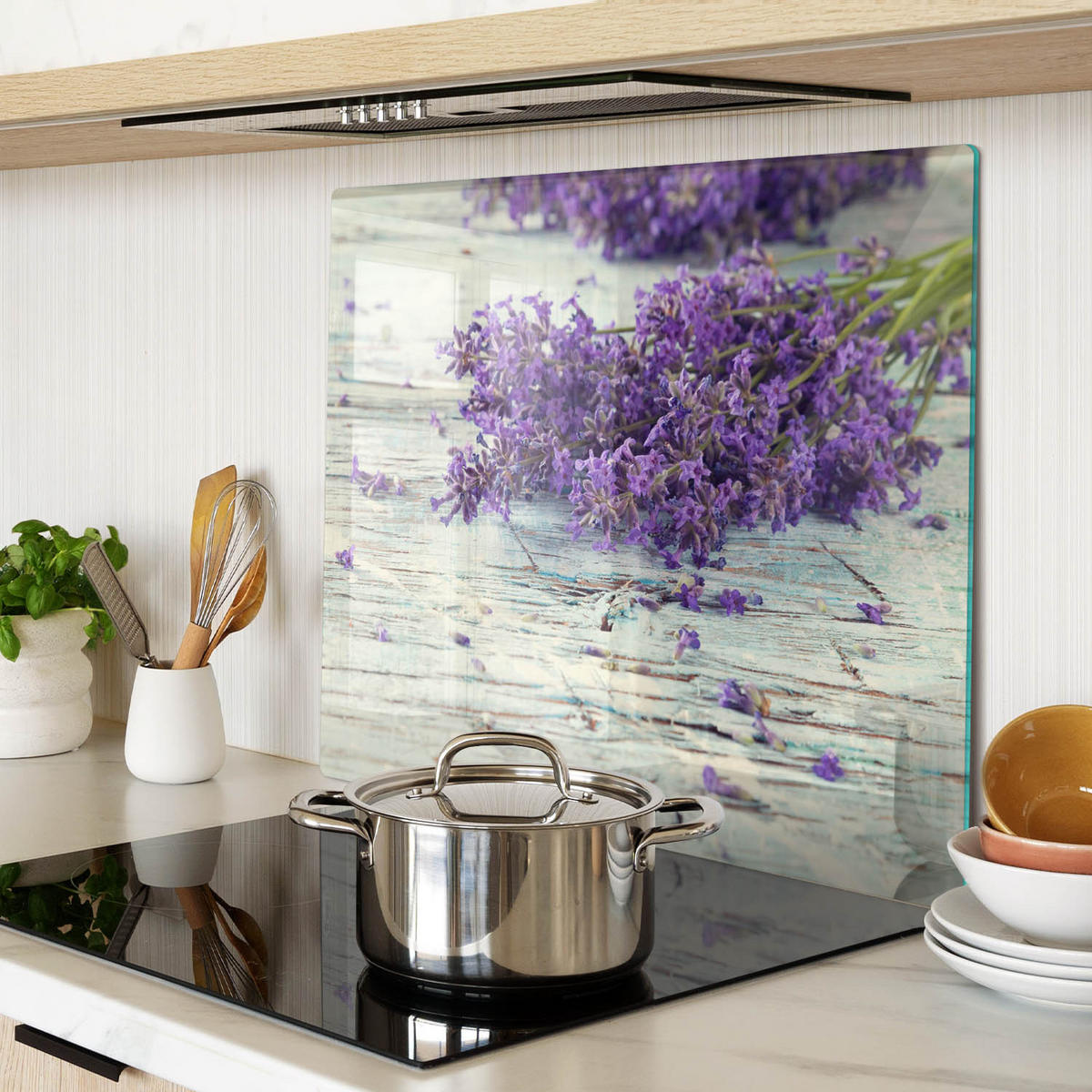 GLASPLATTE 60x52 cm Lavendel - Lila, Glas (60/0.4/52cm) - TULUP