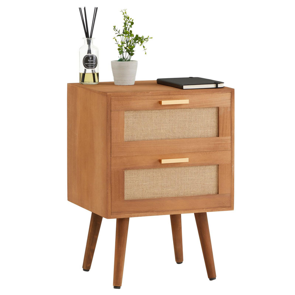 NACHTTISCH WAMAN - Braun, Holz (40/57/36cm) - CARO-Möbel
