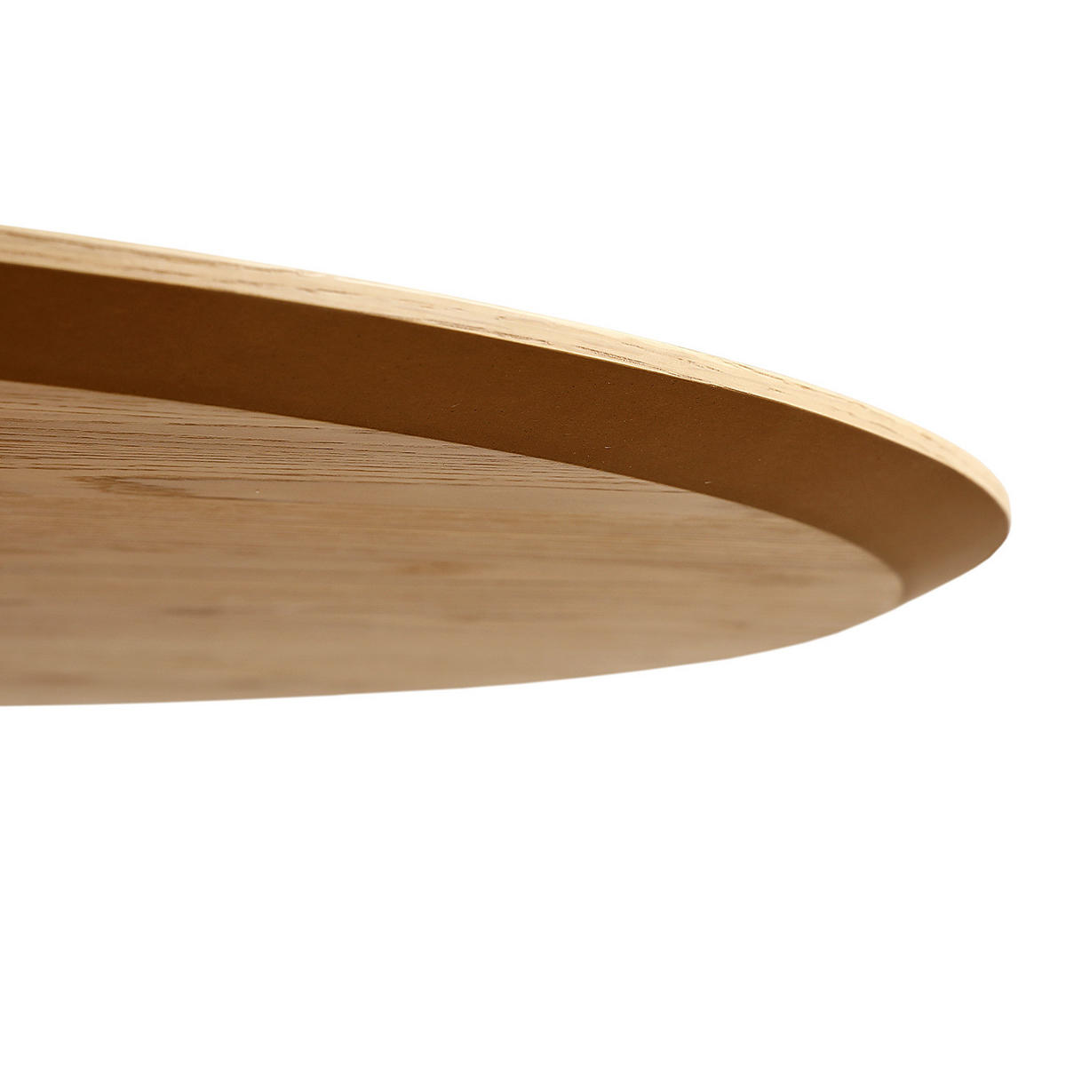 ESSTISCH - Eiche teilmassiv - Eichefarben, Holzwerkstoff (120/120/76cm) - home24