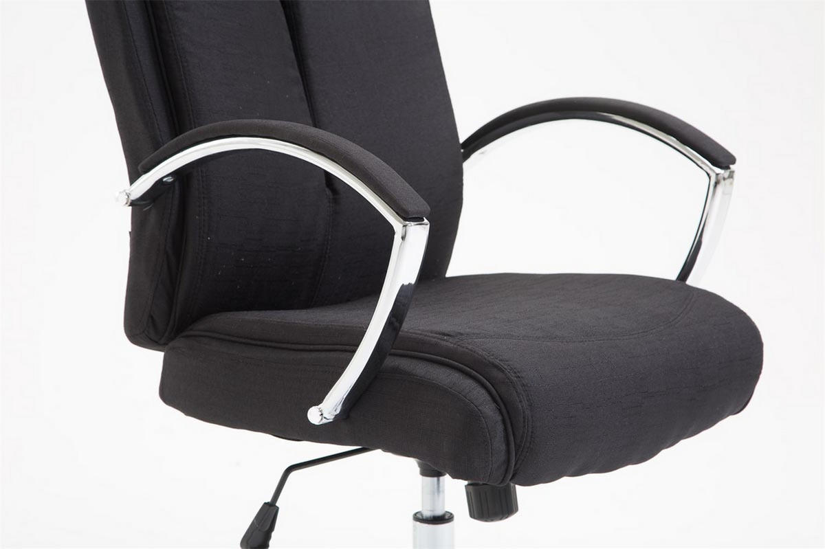 BÜROSTUHL Volute, Stoff Schwarz - Schwarz, Textil/Metall (65/125/73cm) - TPFLiving