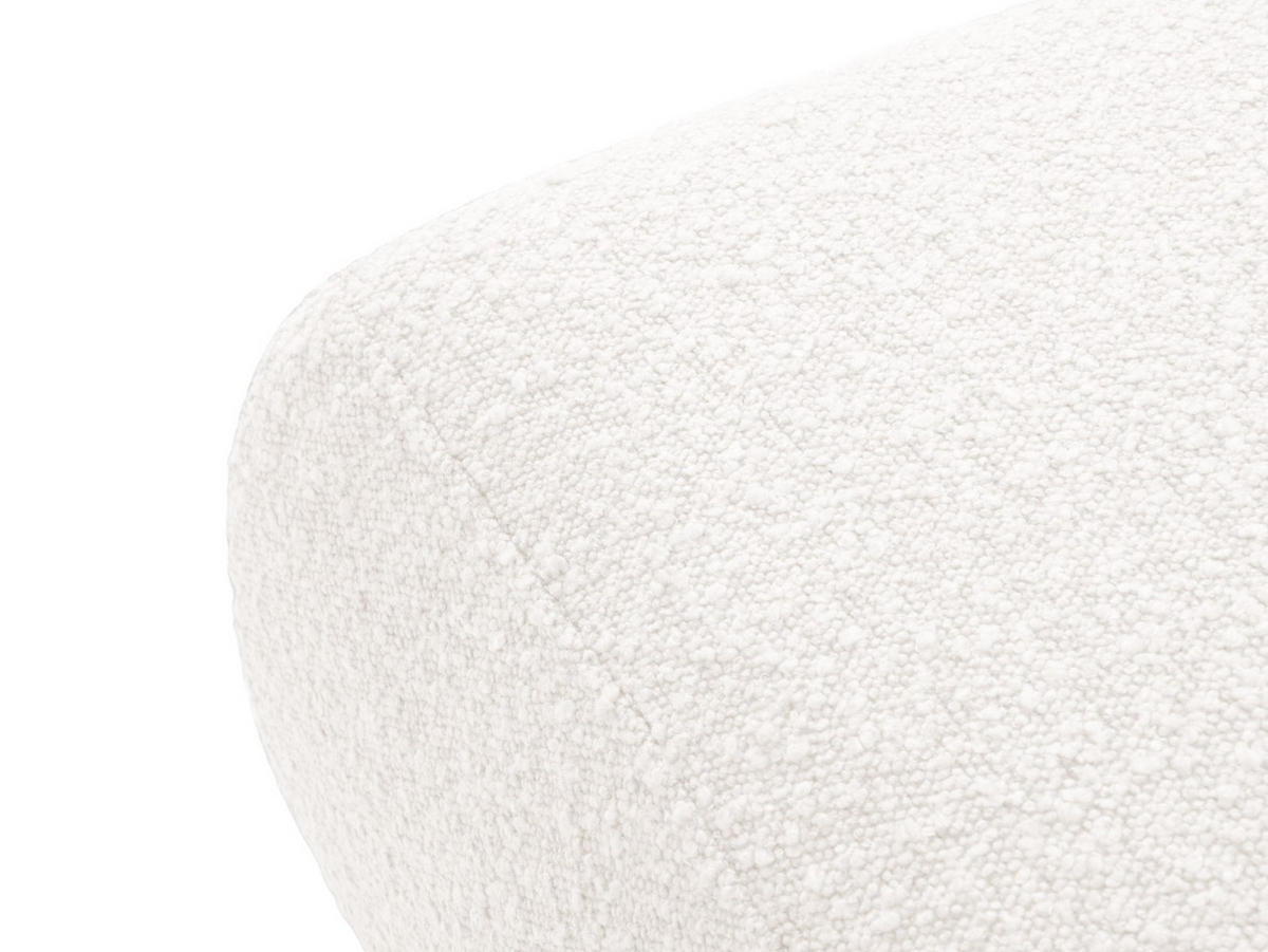 POUF Molino aus Boucle weiß - Weiß, Textil (75/36/75cm) - Micadoni