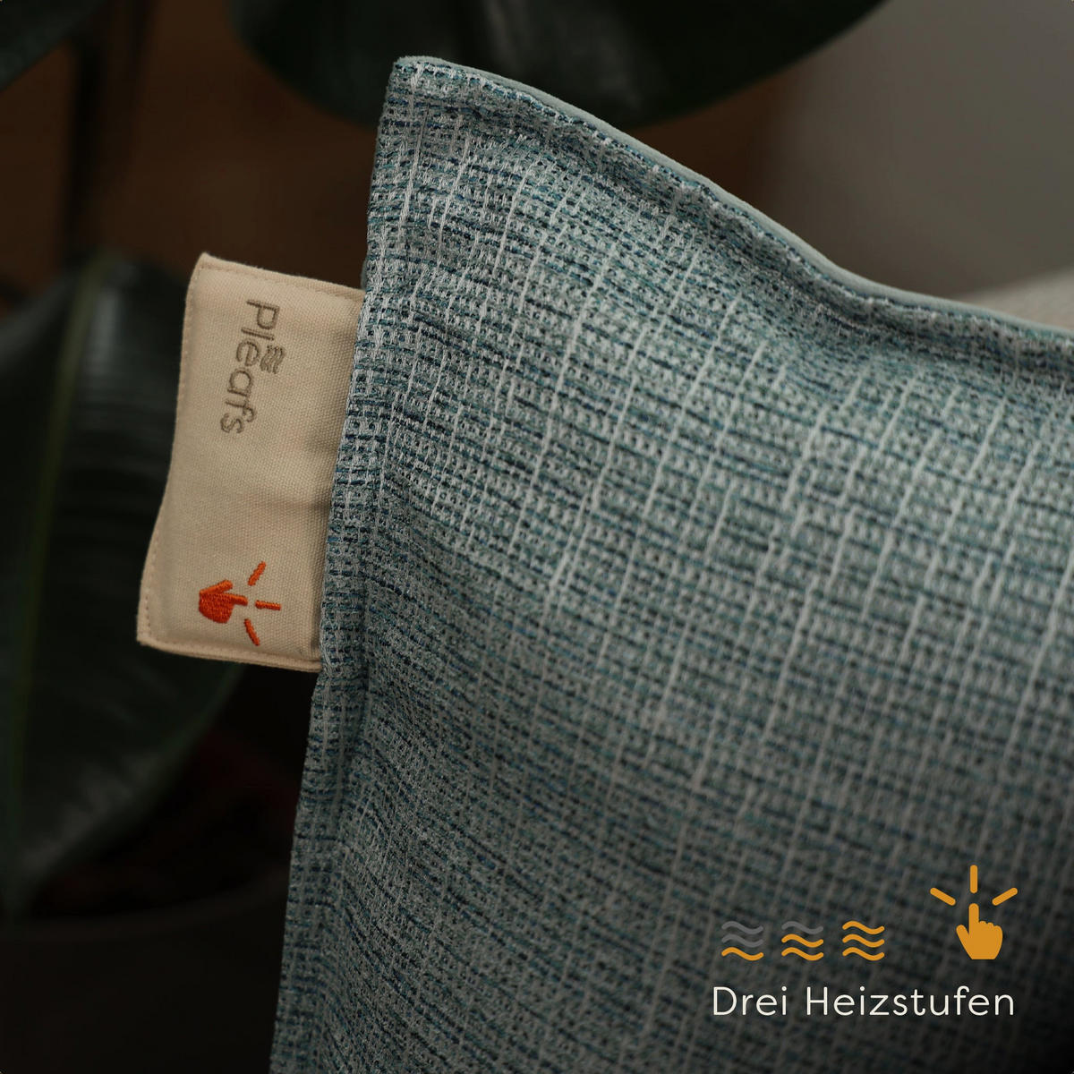 HEIZKISSEN Nomad 45x45cm Sirocco - Grau, Textil (45/45cm) - Pleafs