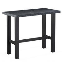 BARTISCH LOTTE 120/60/105 cm - Anthrazit/Schwarz, Holzwerkstoff/Metall (60/120/105cm) - DUBI Möbel