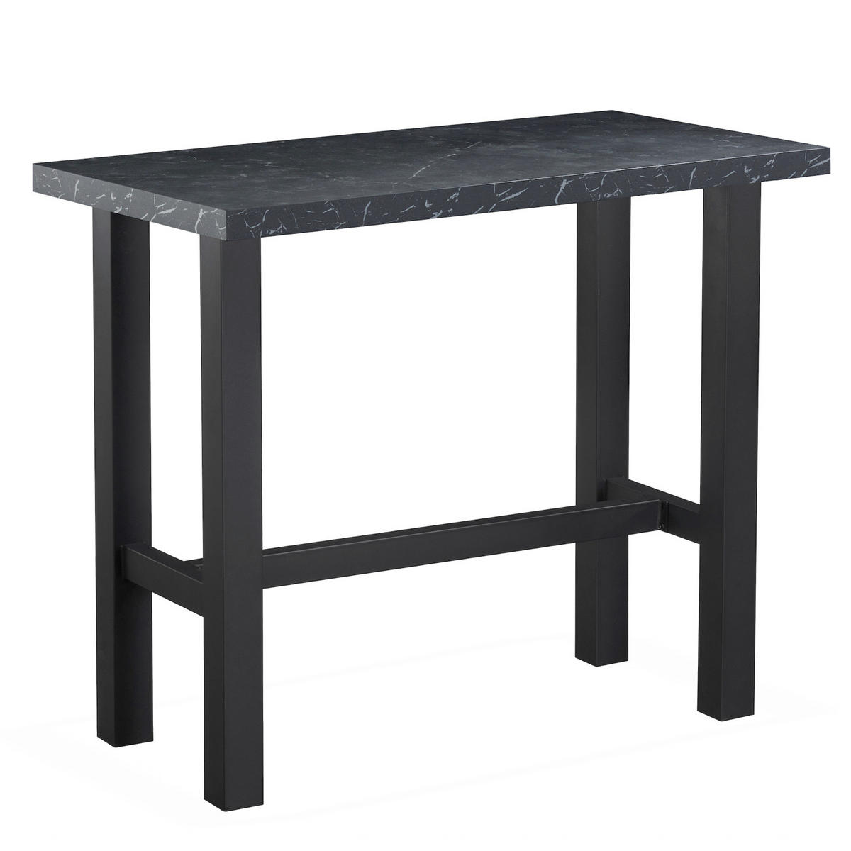 BARTISCH LOTTE 120/60/105 cm - Anthrazit/Schwarz, Holzwerkstoff/Metall (60/120/105cm) - DUBI Möbel