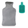 WÄRMFLASCHE - Multicolor, Kunststoff/Textil (18.5/33.5/4cm) - Relaxdays