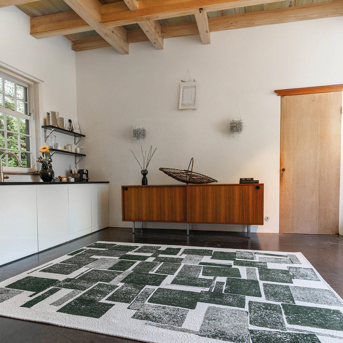 TEPPICH Sycamore Craft 200/280 cm - Grün, Textil (200/280cm) - Louis De Poortere