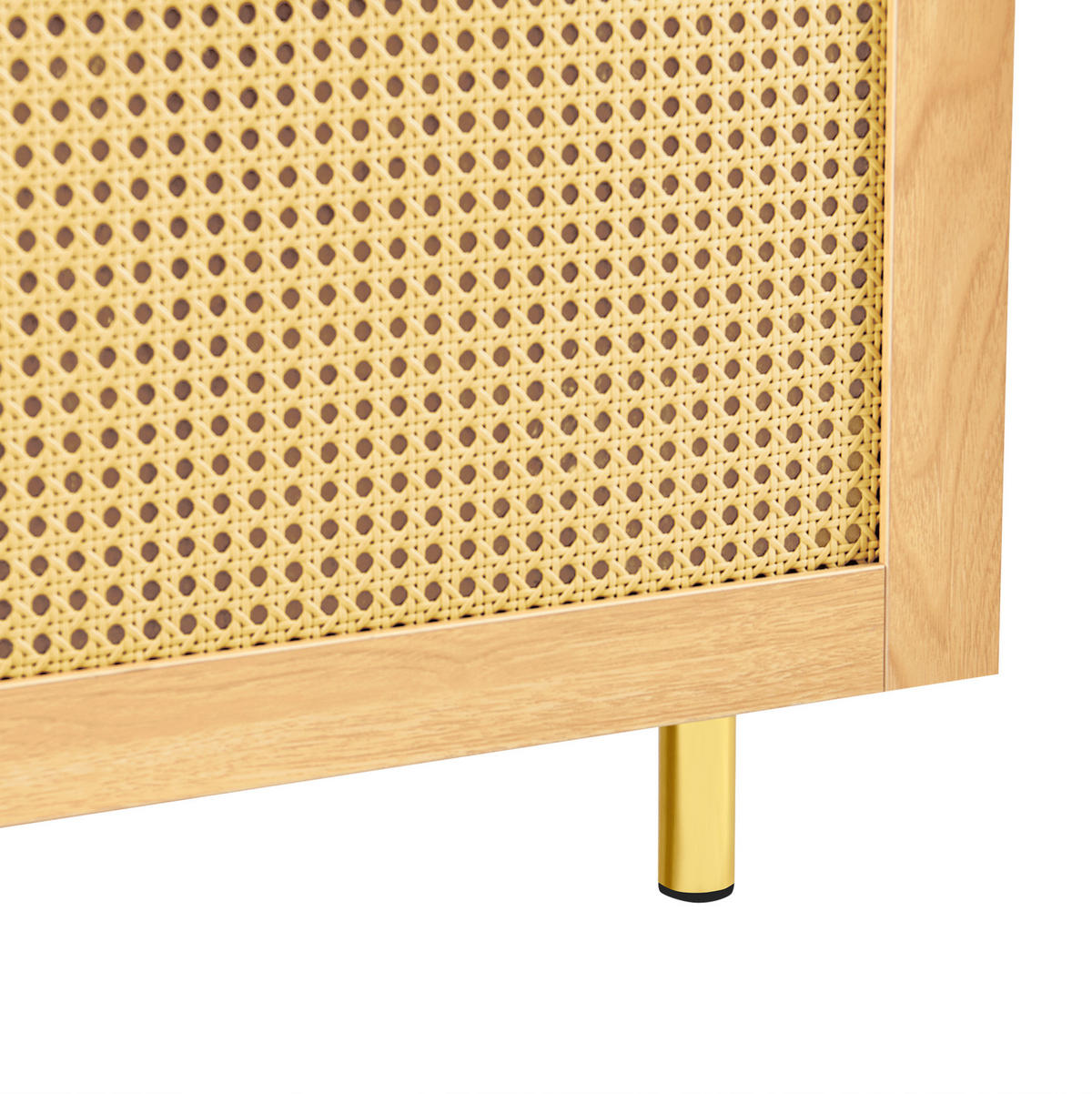 SIDEBOARD 60/63/40 cm Natur aus MDF mit Rattangeflecht - Naturfarben, Holzwerkstoff (40/63/60cm) - OKMYHOME