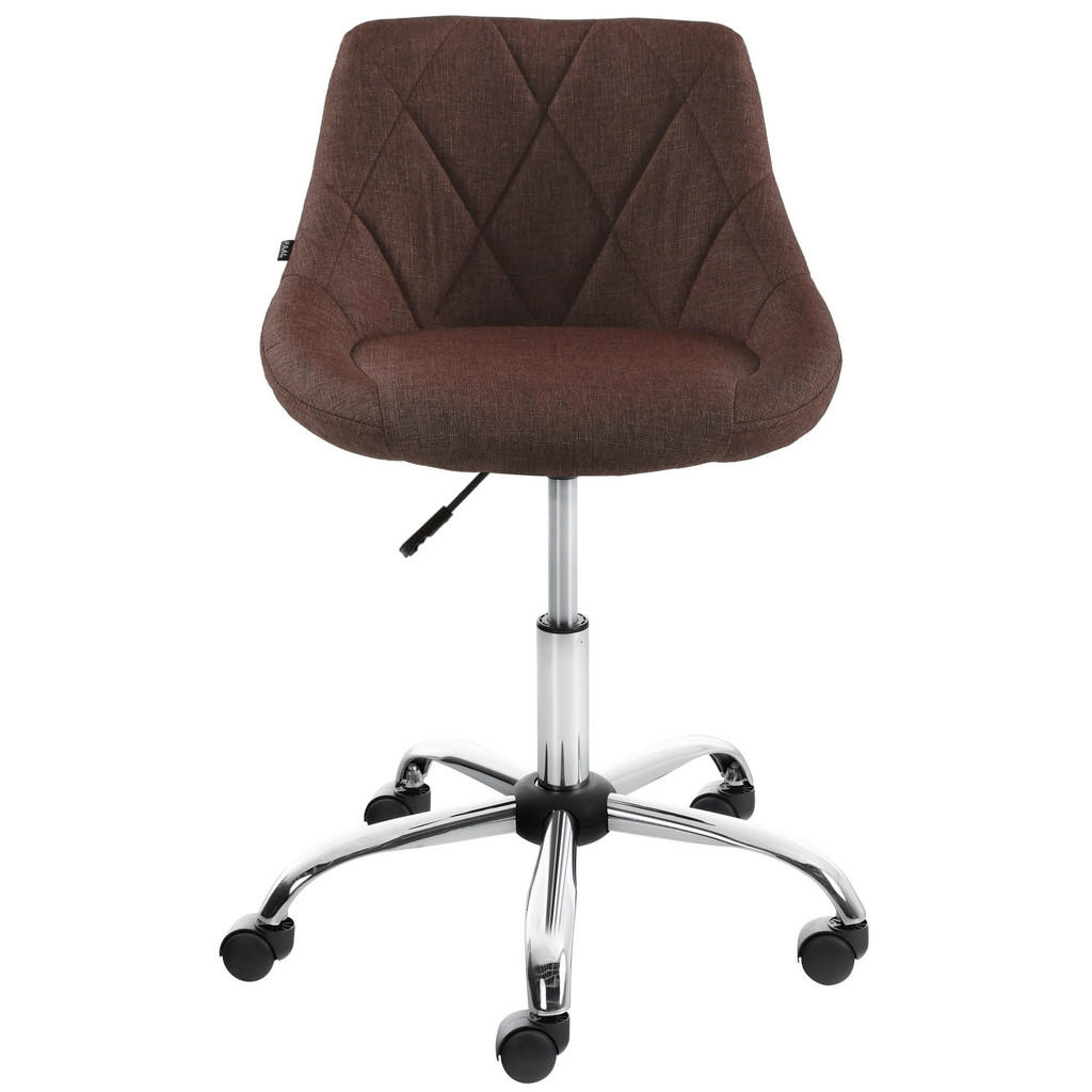 Thumbnail - TPFLiving Arbeitshocker, Braun, Metall, 47x82x49 cm, Arbeitszimmer, Bürostühle, Bürohocker