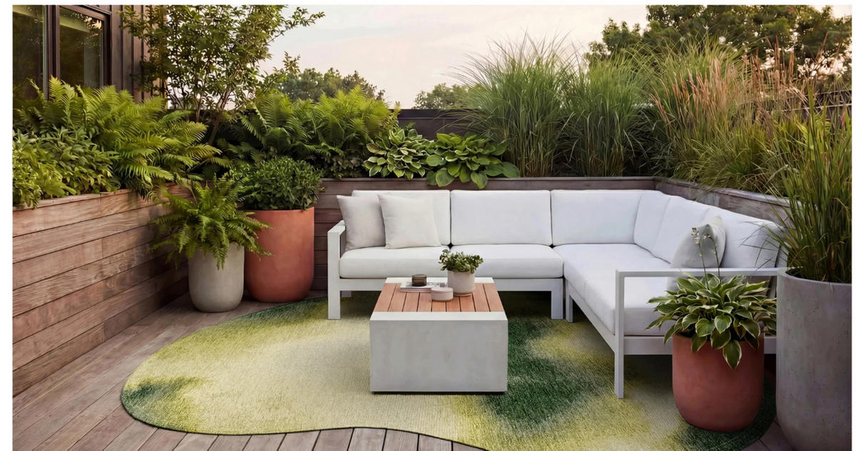 TEPPICH modern Flachgewebe AERO Grün 170 x 235 cm - Grün, Textil (170/235cm) - Novatrend