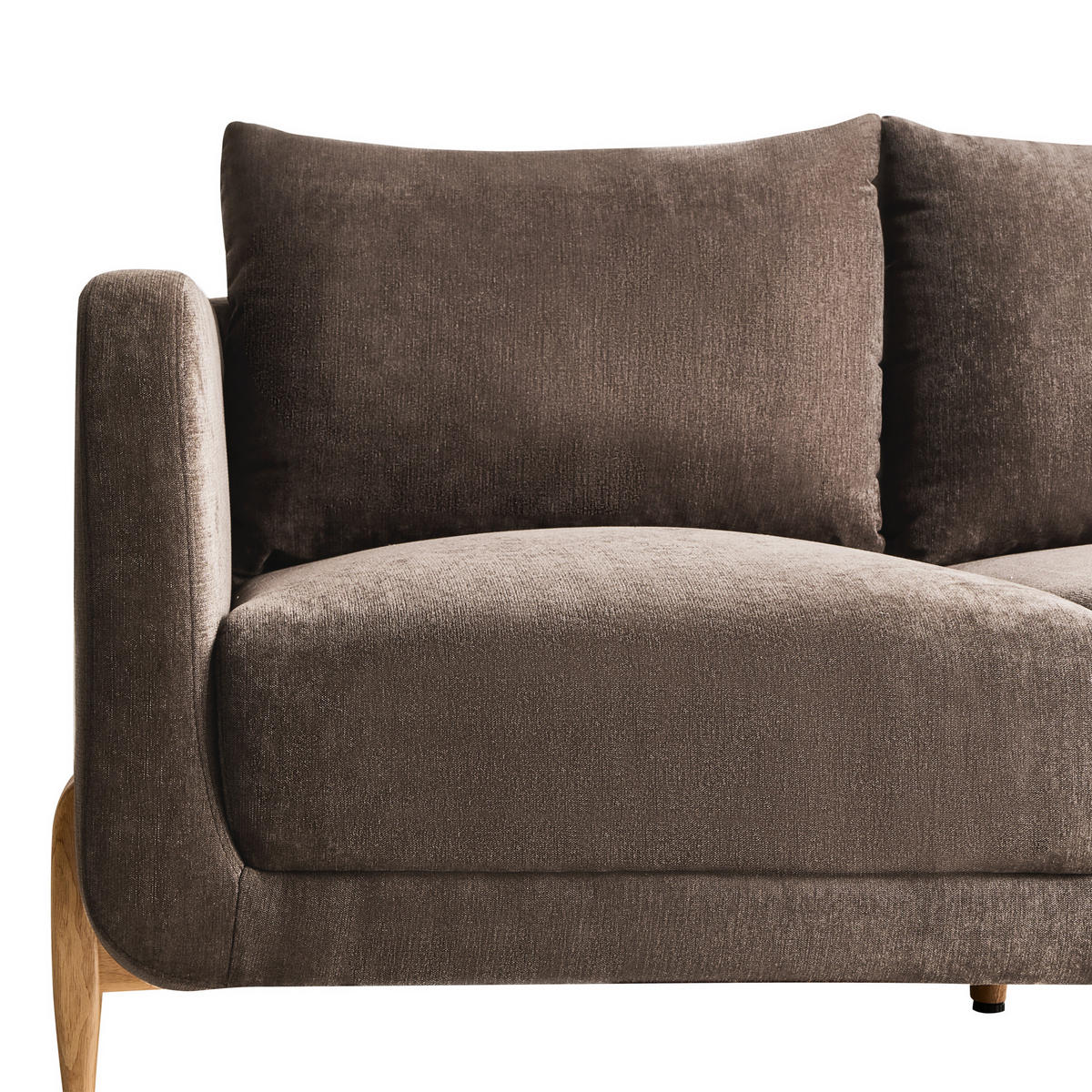POHOVKA 2-místná Žinylková látka Tmavě hnědá Gimo - tmavě hnědá, textil (149/83/80cm) - Beliani