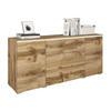 SIDEBOARD Vera 150 mit weißer LED Beleuchtung - Eiche Wotan, Holzwerkstoff (150/66/40cm) - MIRJAN24