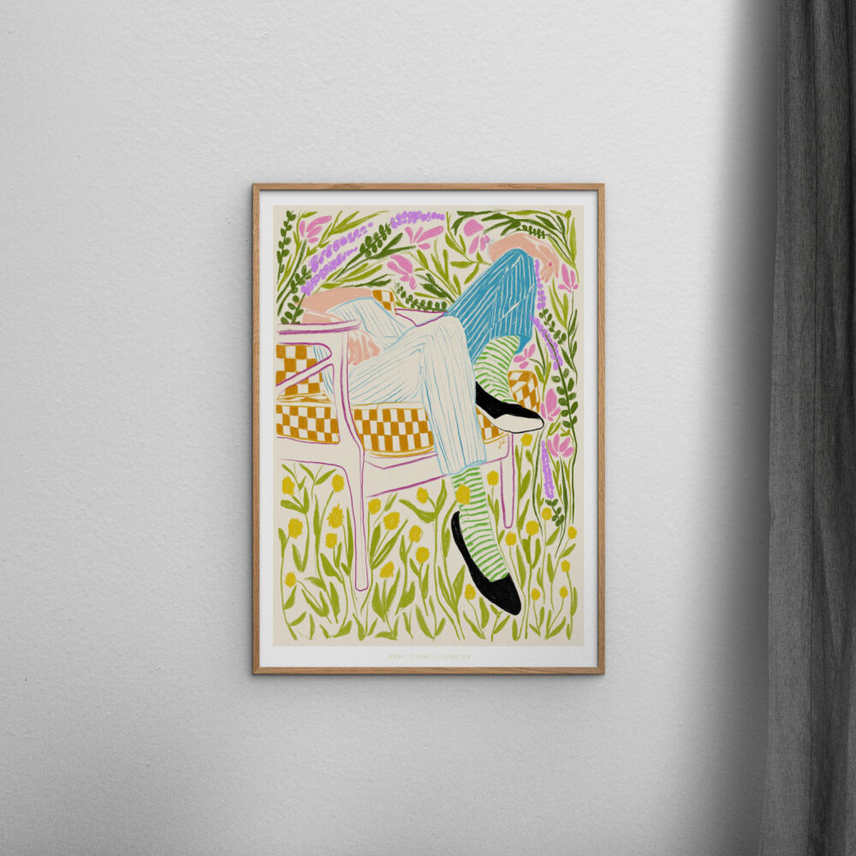 POSTER Jenny Liz Rome - Quiet in the Garden 2 - Multicolor, Papier (30/40/0.1cm) - Poster&Frame