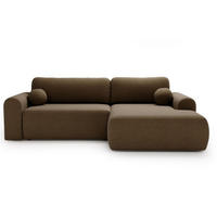 ECKSOFA Savana Braun Rechts - Braun, Holz/Textil (177/257cm) - Graingold