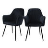 STUHL Samt schwarz - Schwarz, Metall (60/84/58cm) - ML-DESIGN