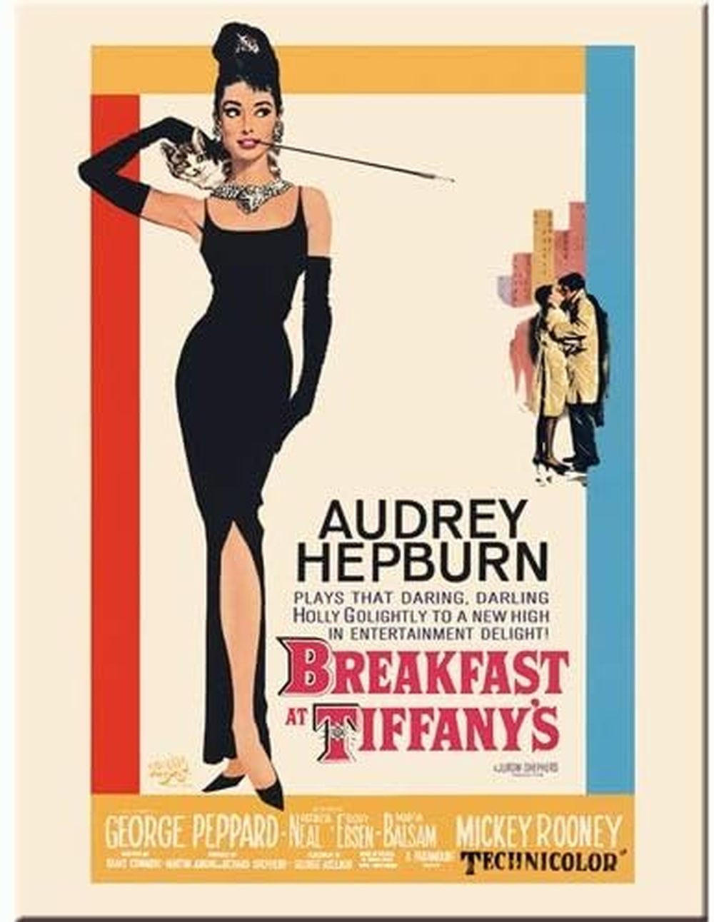 MAGNET 6/8 cm Breakfast at Tiffany's Classic - Multicolor, Metall (6/8/0.1cm) - Nostalgic-Art