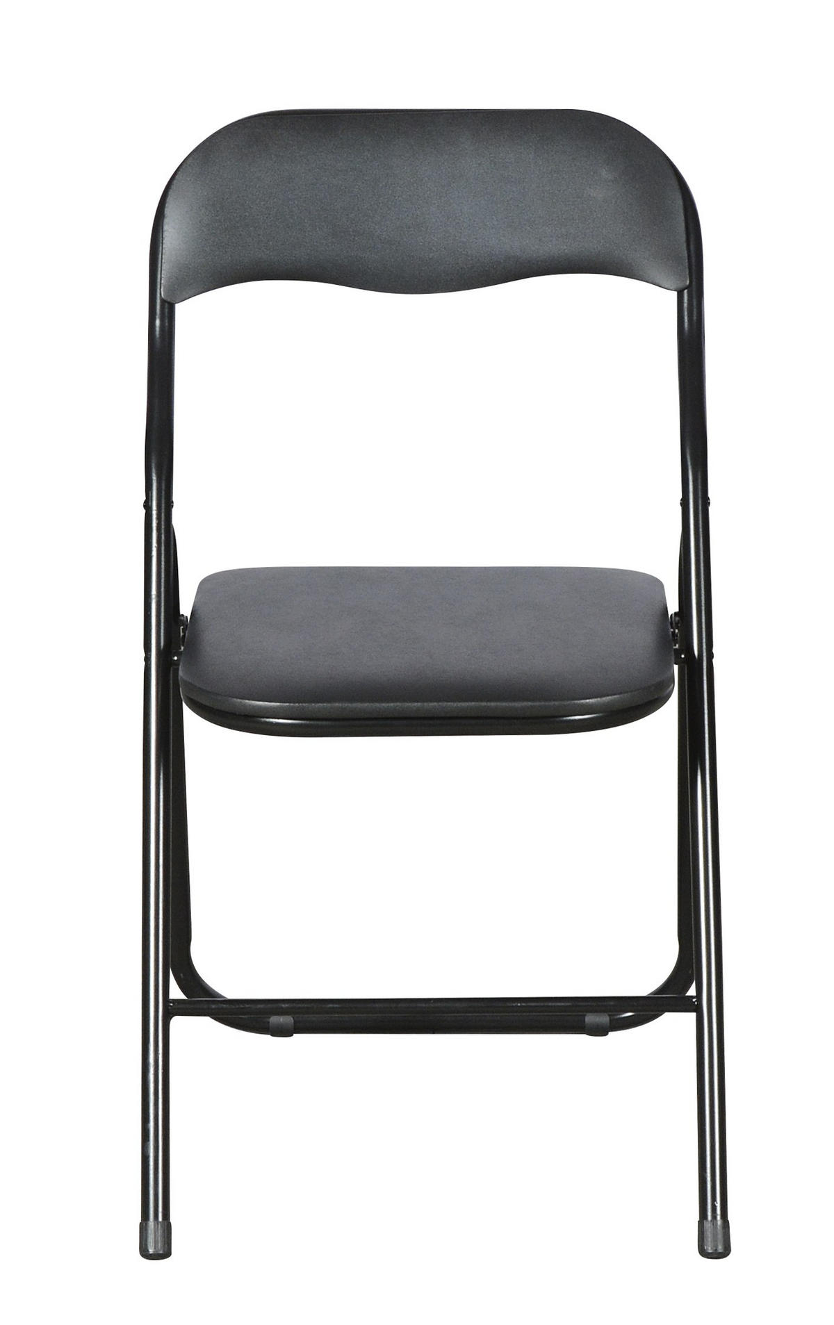 KLAPPSTUHL, Mihe, Stühle Schwarz, Metall, 45 x 44 x 78 cm, 4-teilig - Schwarz, Textil/Metall (45/78/44cm) - ebuy24
