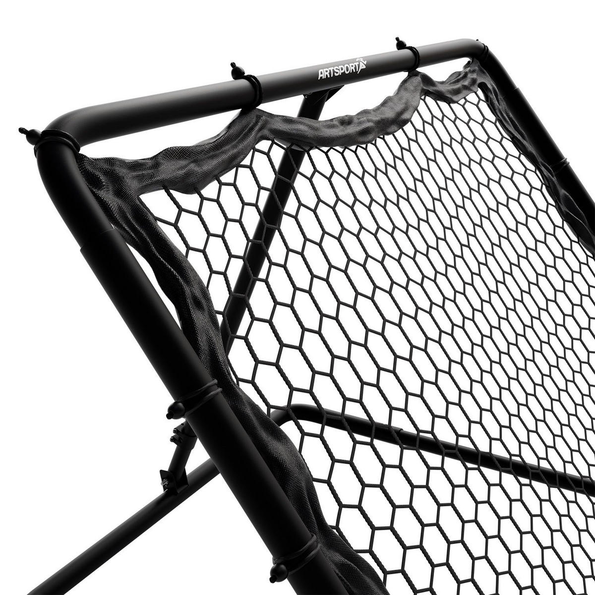 REBOUNDER Fußball 100x100 cm klappbar - Schwarz, Metall (100/97cm) - Artsport
