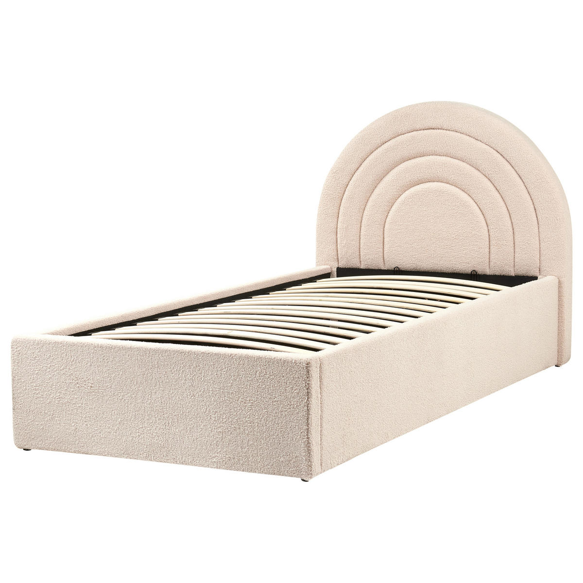 KINDERBETT mit Stauraum 90x200 cm Beige Anet - Beige, Textil (90/200cm) - Beliani