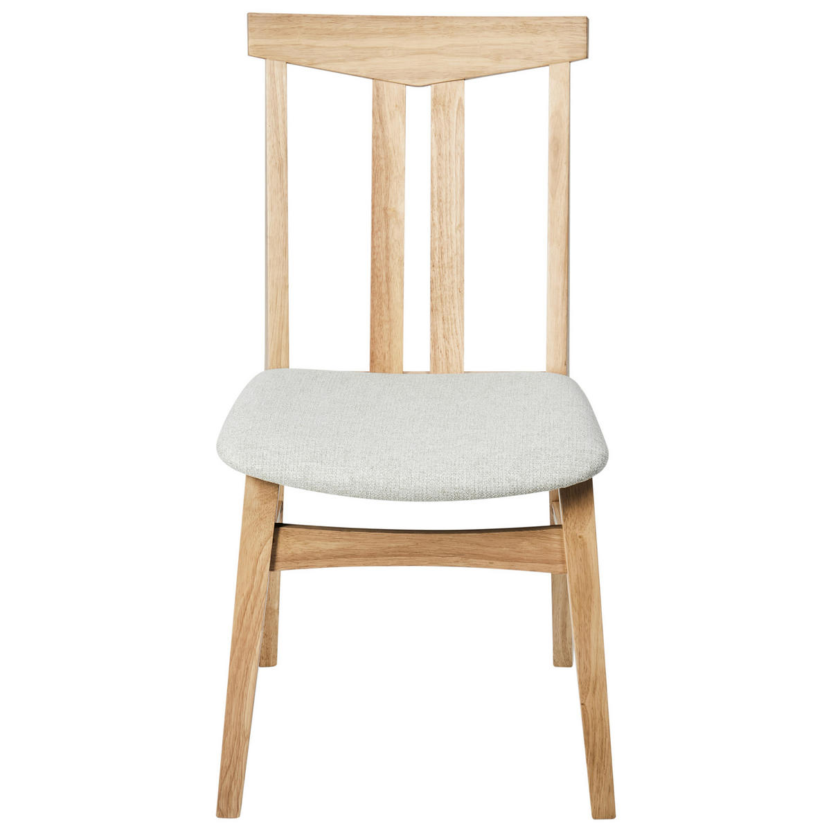 ESSZIMMERSTUHL 2er-Set Hellbeige Avalon - Beige/Braun, Holz (47/86/58cm) - Beliani