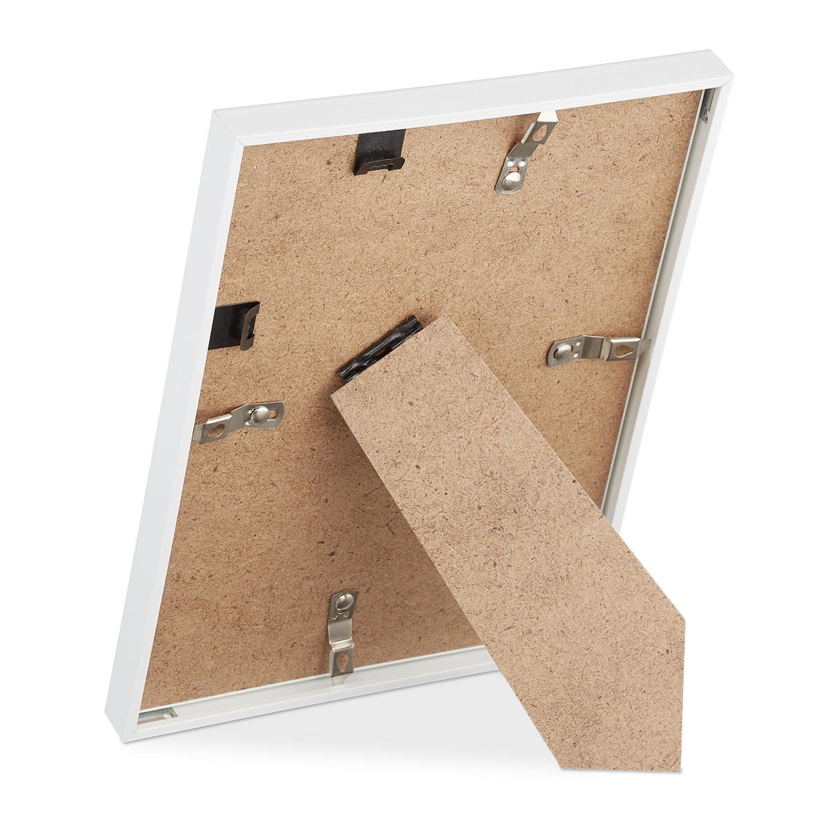 2XBILDERRAHMEN - Weiß, Glas/Holzwerkstoff (16/21/2cm) - Relaxdays