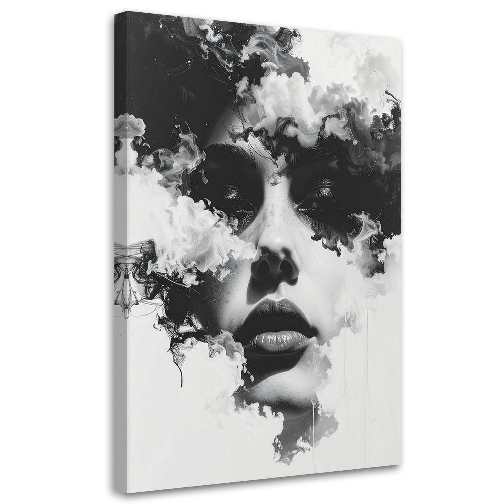 LEINWANDBILD Menschen & Charaktere 70x100cm - Schwarz, Textil (70/100cm) - Feeby