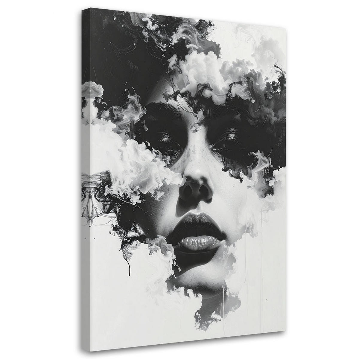 LEINWANDBILD Menschen & Charaktere 70x100cm - Schwarz, Textil (70/100cm) - Feeby