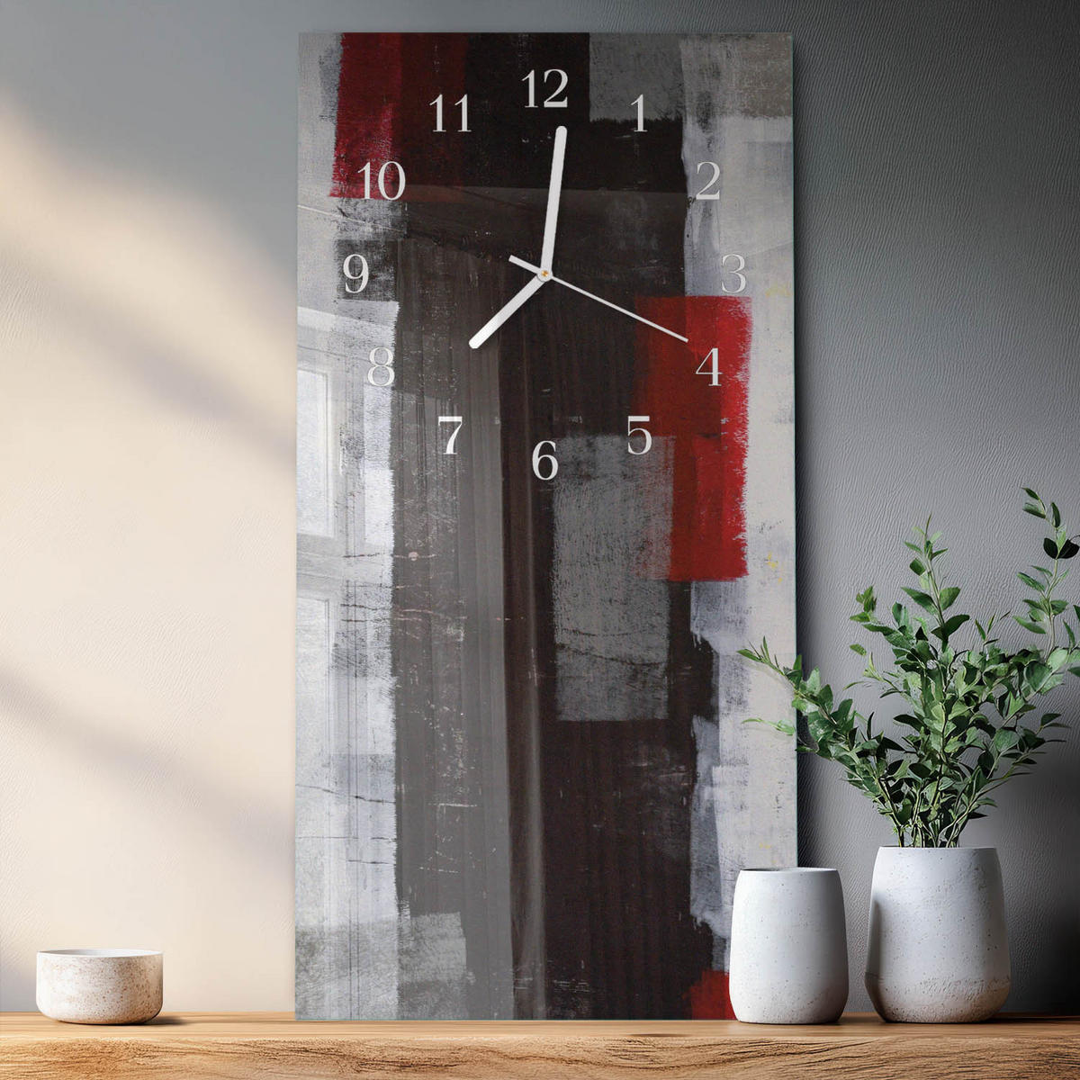 WANDUHR 30x60 cm - Sterne - Multicolor, Glas (30/60/0.4cm) - TULUP