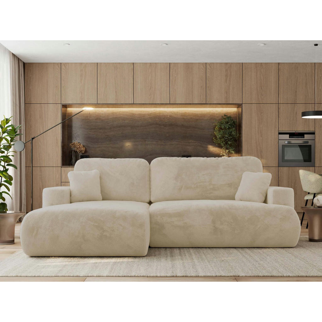 Thumbnail - MKS Ecksofa, Creme, Textil, 3-Sitzer, L-Form,L-Form, 271x195 cm, Wohnzimmer, Sofas & Couches, Wohnlandschaften, Ecksofas