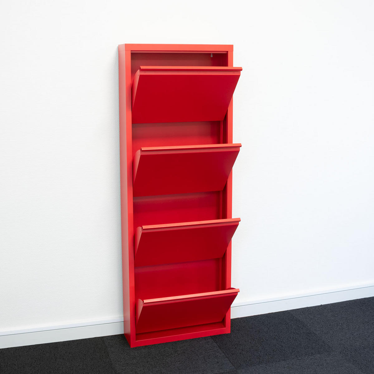 SCHUHKIPPER rot - Rot, Holzwerkstoff (50/140/16cm) - ebuy24