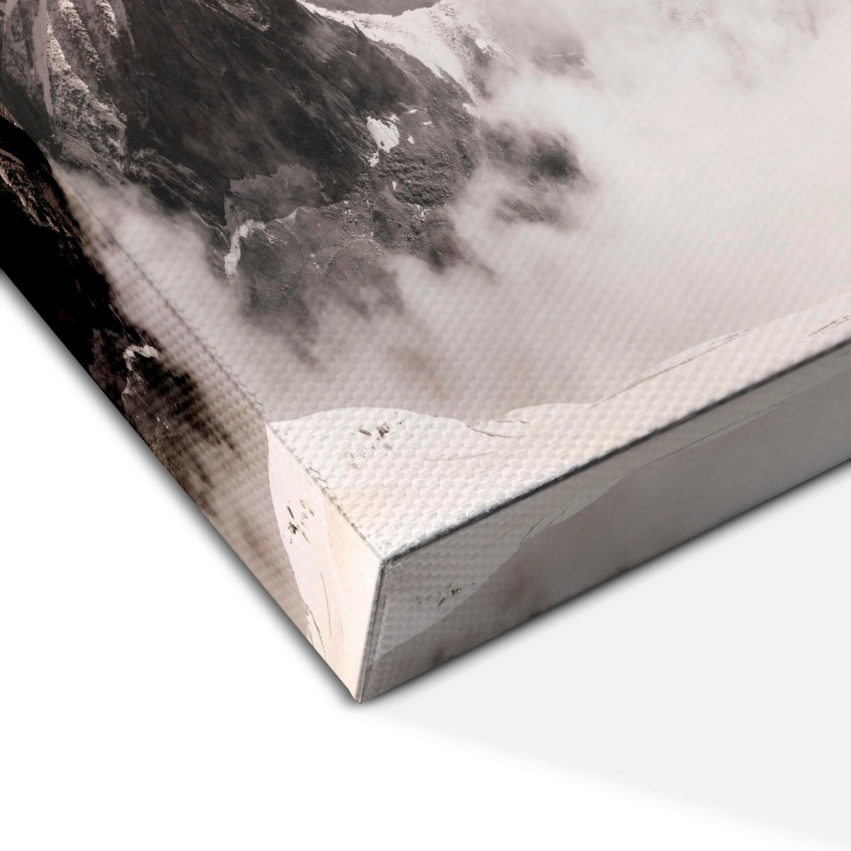 LEINWANDBILD Winter 5-tlg. 200x100 cm - Weiß, Holz (200/100cm) - LUMASOUL