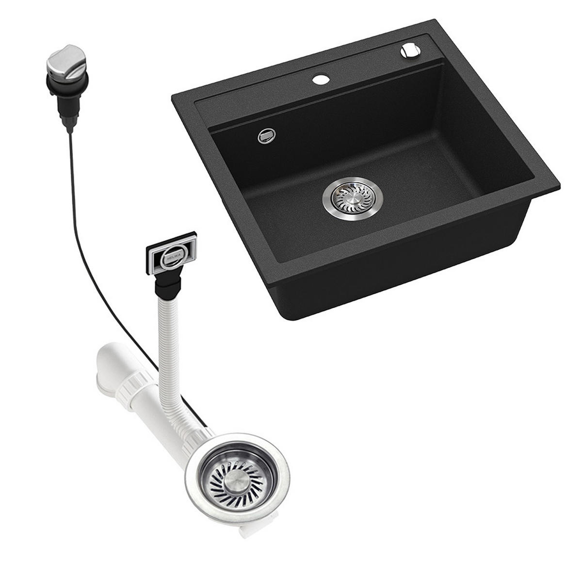 UMYVADLO Paris Černá - černá, keramika (57/20/51cm) - Bergstroem