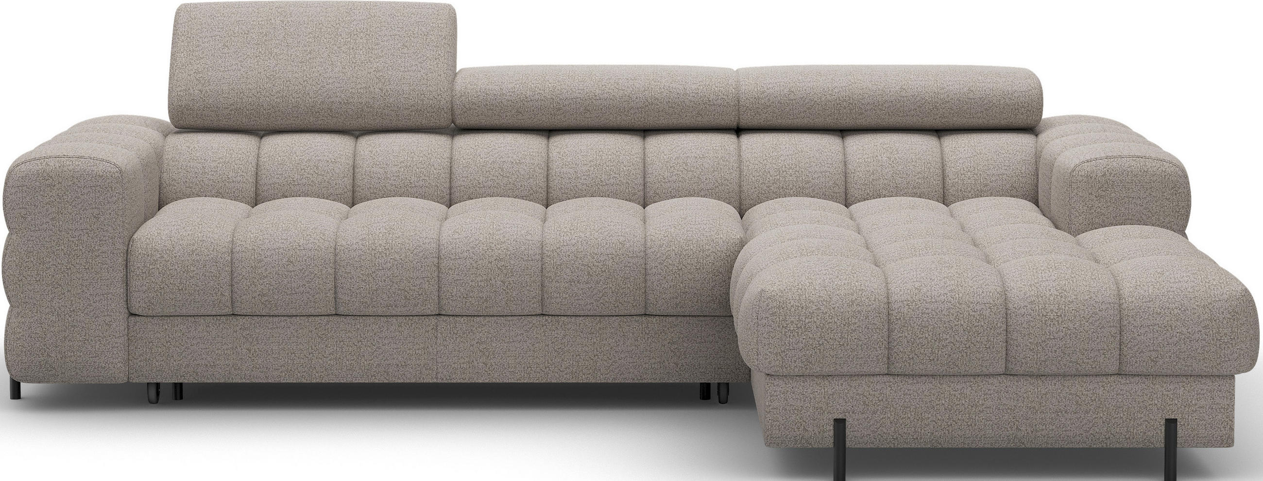 ECKSOFA Neviro R - Braun (Royal 20) - Braun, Holzwerkstoff (285/181cm) - Möblo