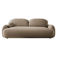 SCHLAFSOFA Mayo - Hellbraun/Schwarz, Holzwerkstoff/Kunststoff (256/85/115cm) - MIRJAN24