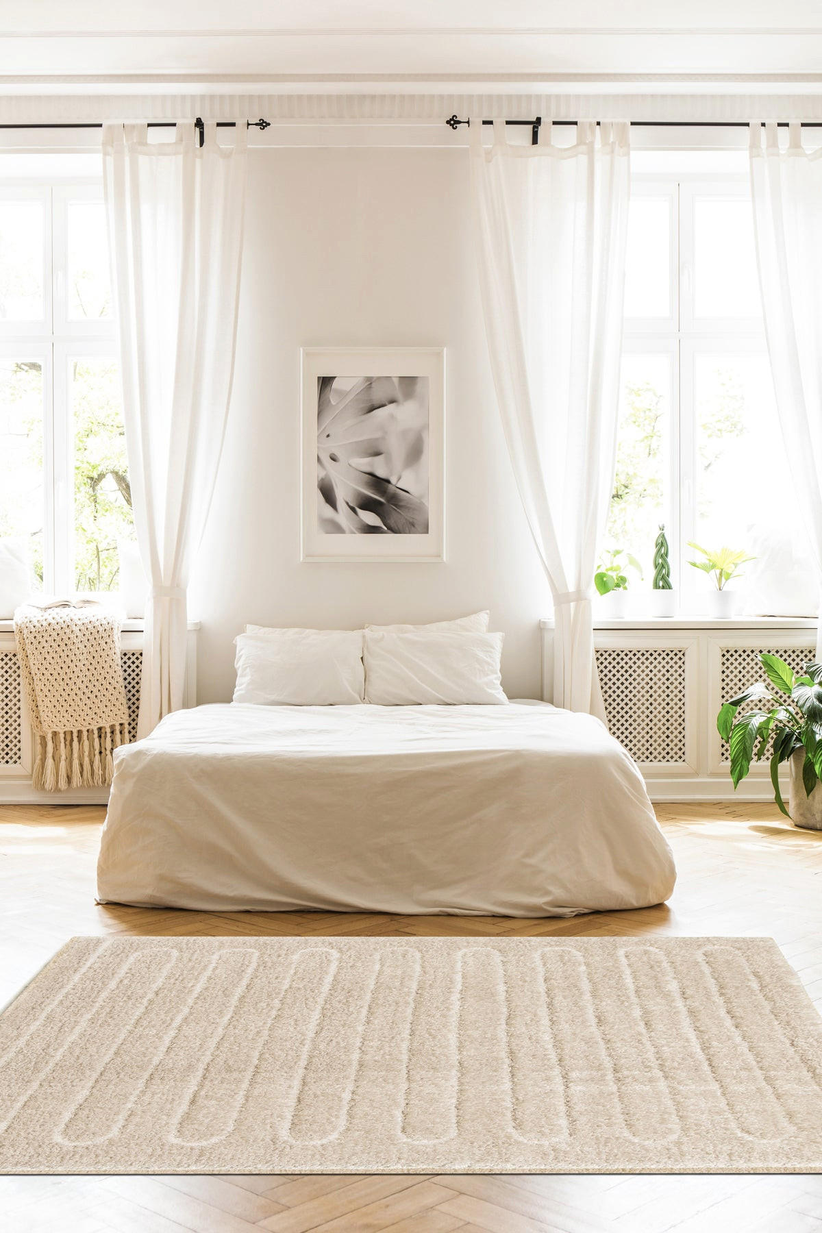 TEPPICH dick ultraweich beige - Beige, Textil (160/230cm) - AFK Living
