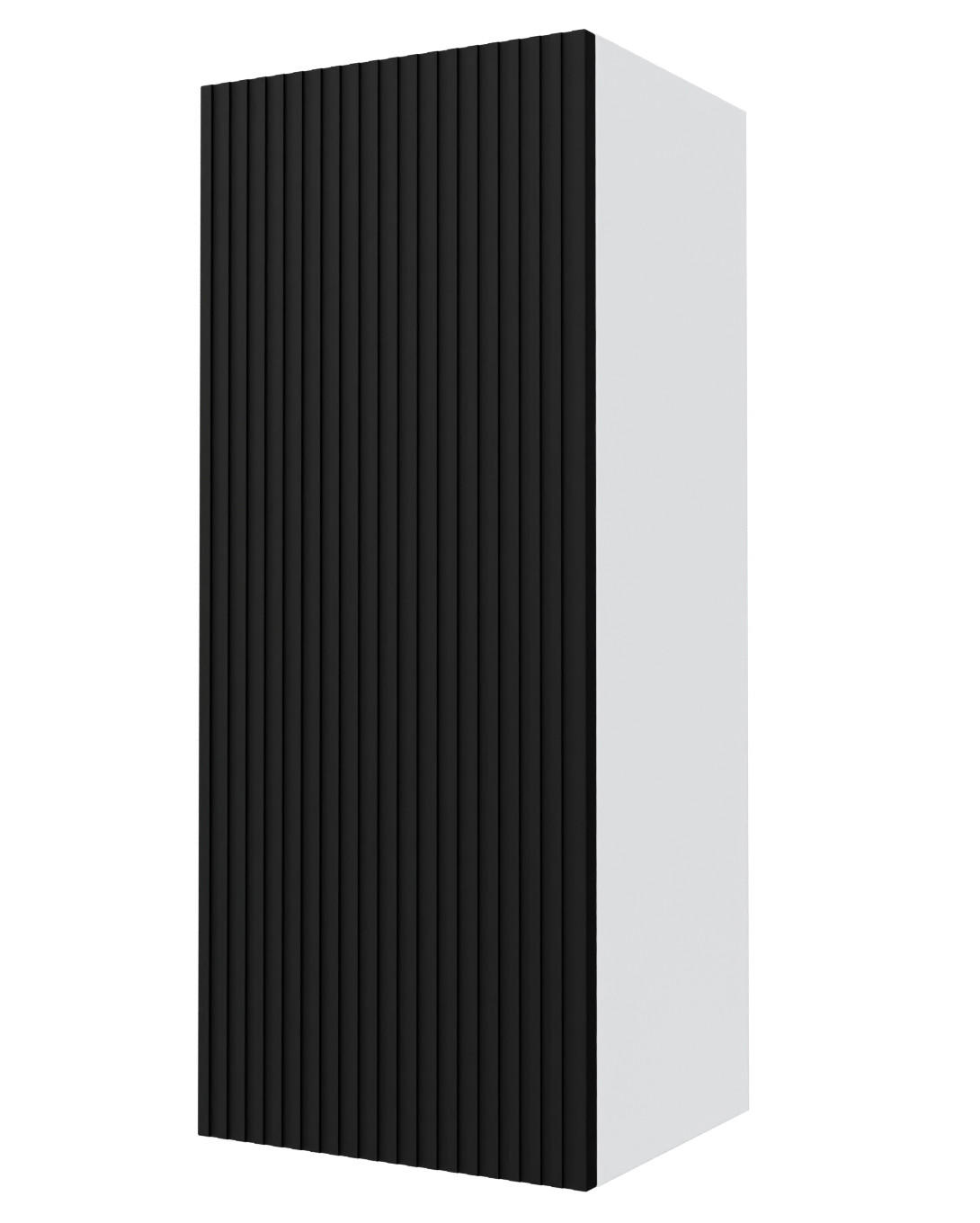 KÜCHENHÄNGESCHRANK Lamello W4/40 Schwarz Matt / Weiß 40 / 32,5 / 96cm - Schwarz/Weiß, Holz/Holzwerkstoff (40/96/32.5cm) - Feldmann-Wohnen
