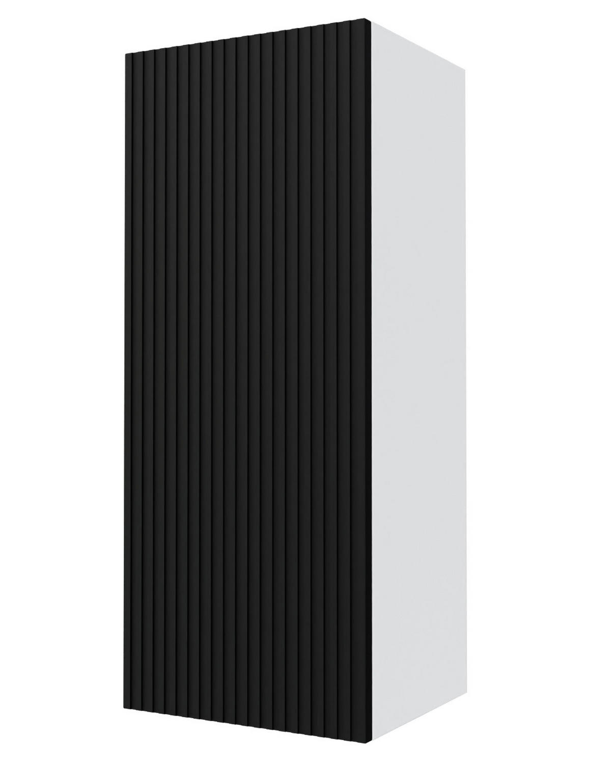 KÜCHENHÄNGESCHRANK Lamello W4/40 Schwarz Matt / Weiß 40 / 32,5 / 96cm - Schwarz/Weiß, Holz/Holzwerkstoff (40/96/32.5cm) - Feldmann-Wohnen
