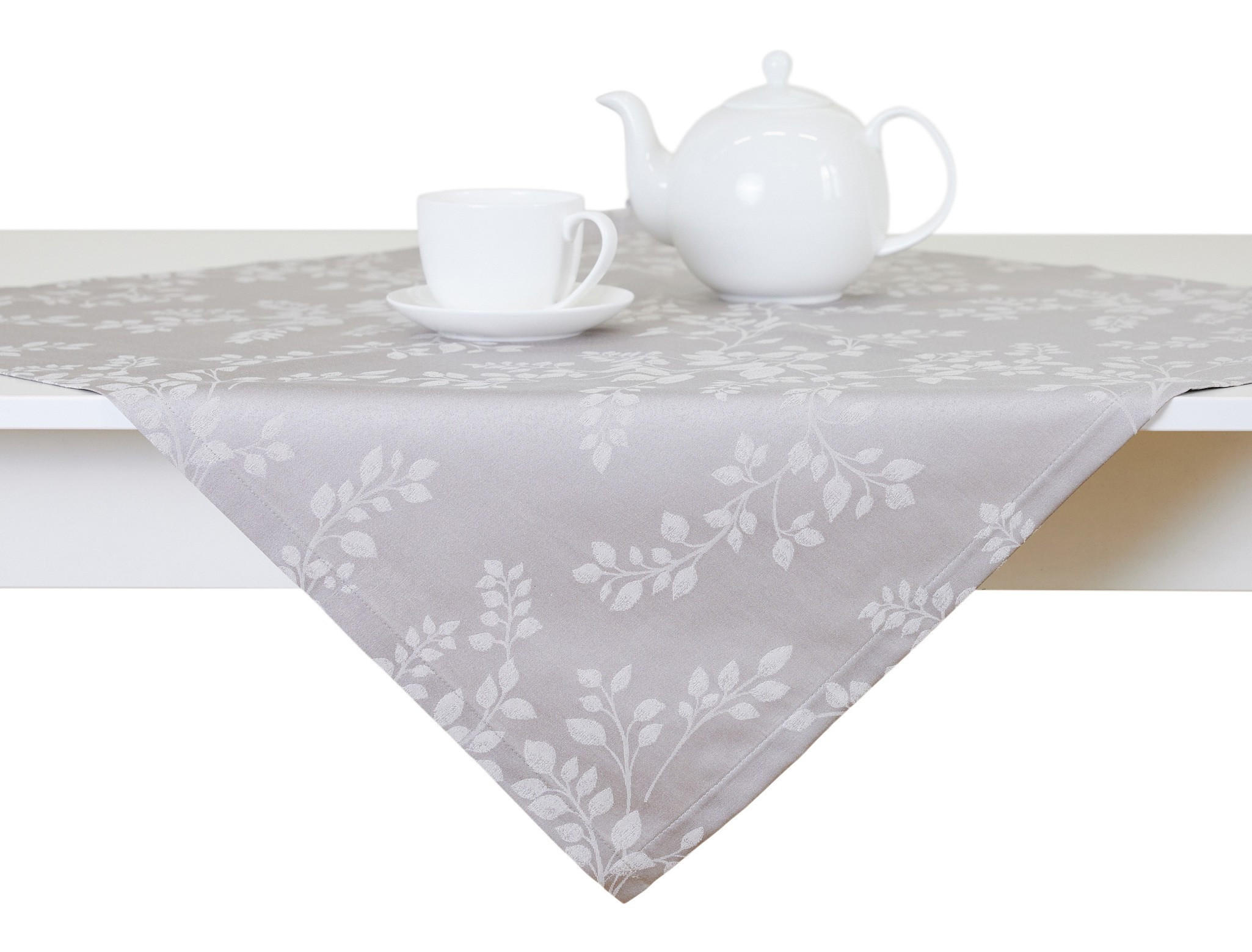 TISCHTUCH Cador - Hellgrau, Textil (80/80/1cm) - home&you