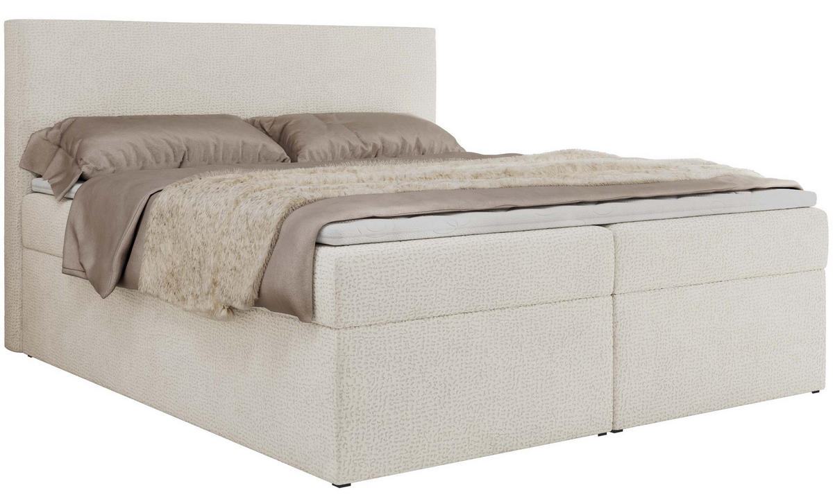 BOXBETT JAGUAR 200/200 - Creme Struktur - H4 - Ecru, Holz/Textil (200/200cm) - MKS