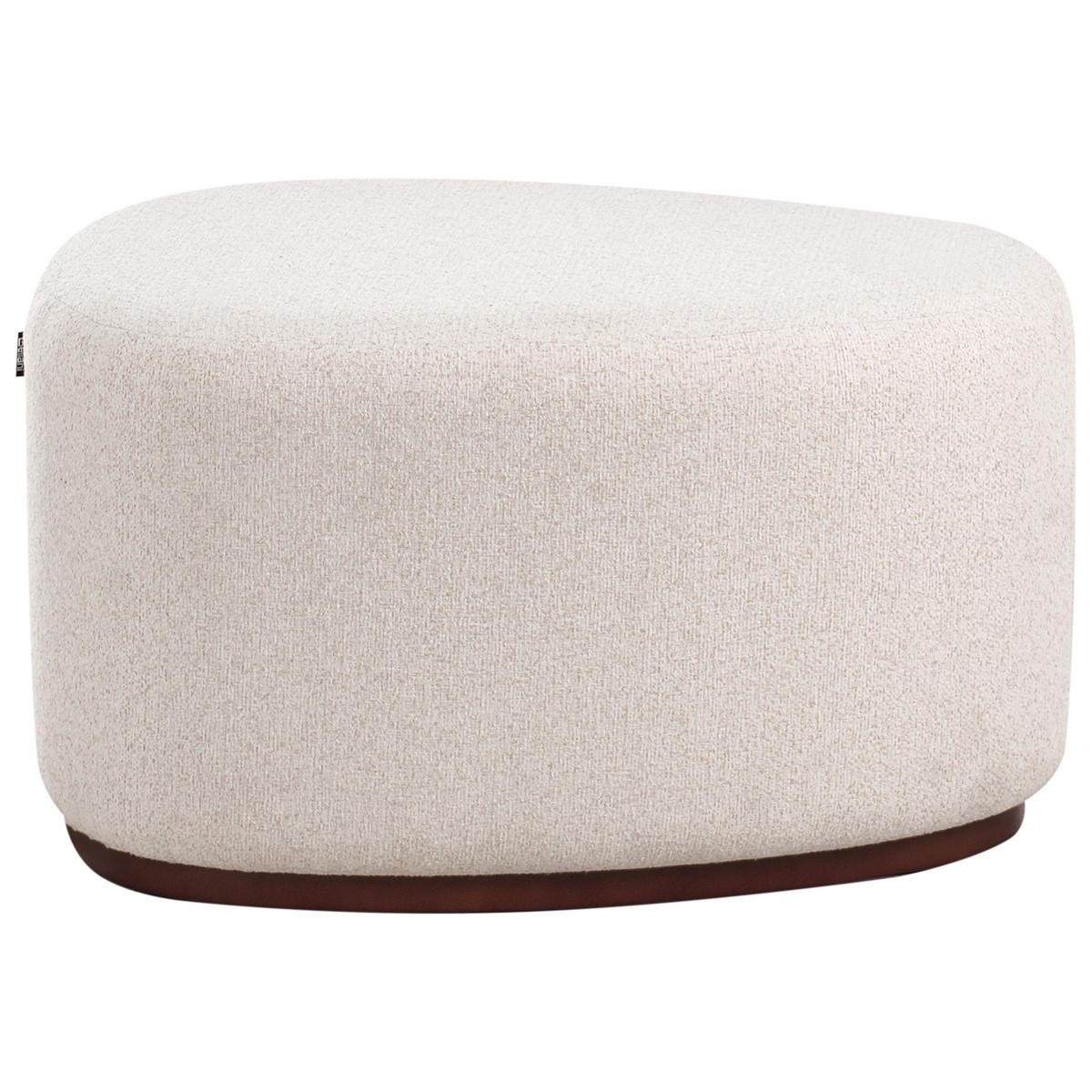 POUF Stoff Hellbeige Saco - Beige, Textil (57/45/78cm) - Beliani