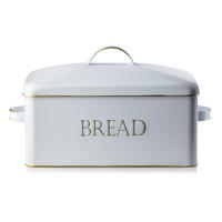 BROTKASTEN Sandy Weiß 39.5/19.5/18 cm Metall - Weiß, Metall (19.5/18/39.5cm) - Mondex