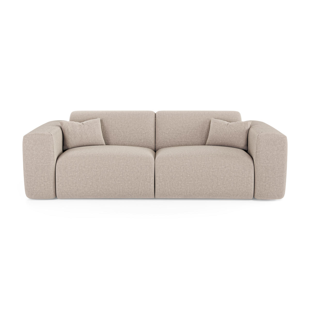 SCHLAFSOFA EXPRESS Dunlopillo Stoff beige 160 cm - Beige, Textil (234/73/95cm) - Sia Home
