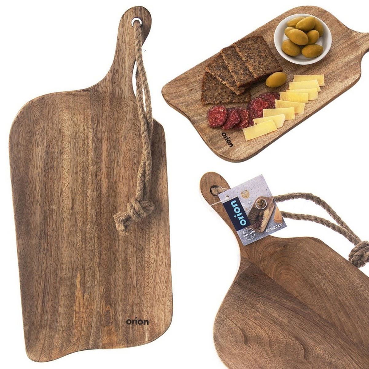 SCHNEIDEBRETT Mango natur - Naturfarben, Holz (20/44.5cm) - Orion 