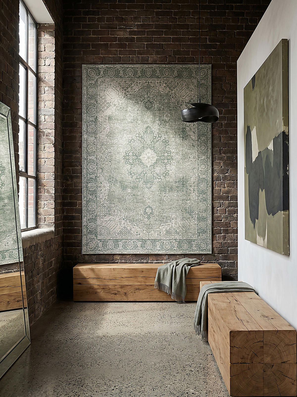 TEPPICH COQUET 155/230 cm - Grün, Textil (230/155cm) - KADIMA DESIGN