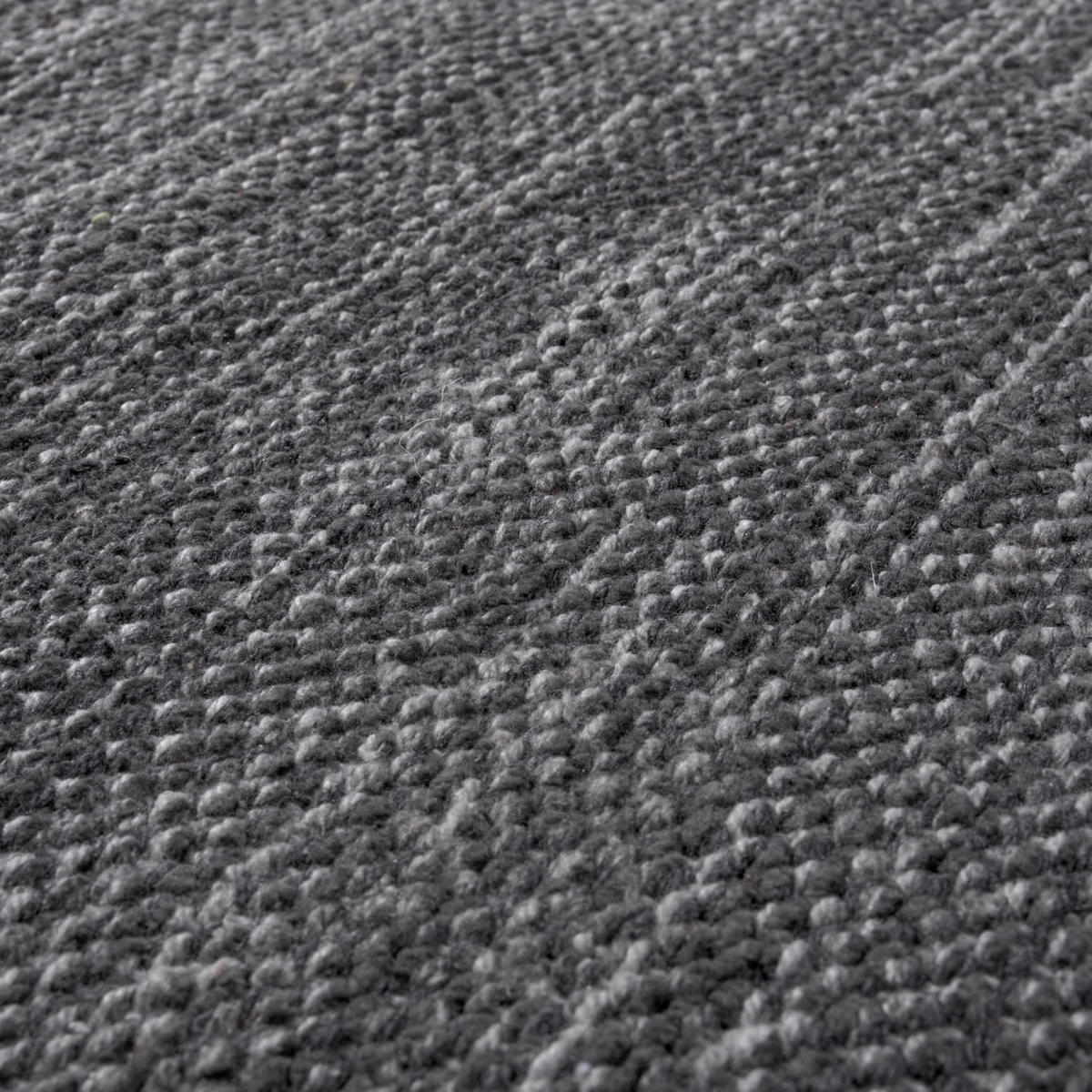 BAUMWOLLTEPPICH Unifarben mit Fransen wendbar schmutzabweisend Grau Rechteckig 120x170 - Grau, Textil (120/170cm) - KADIMA DESIGN