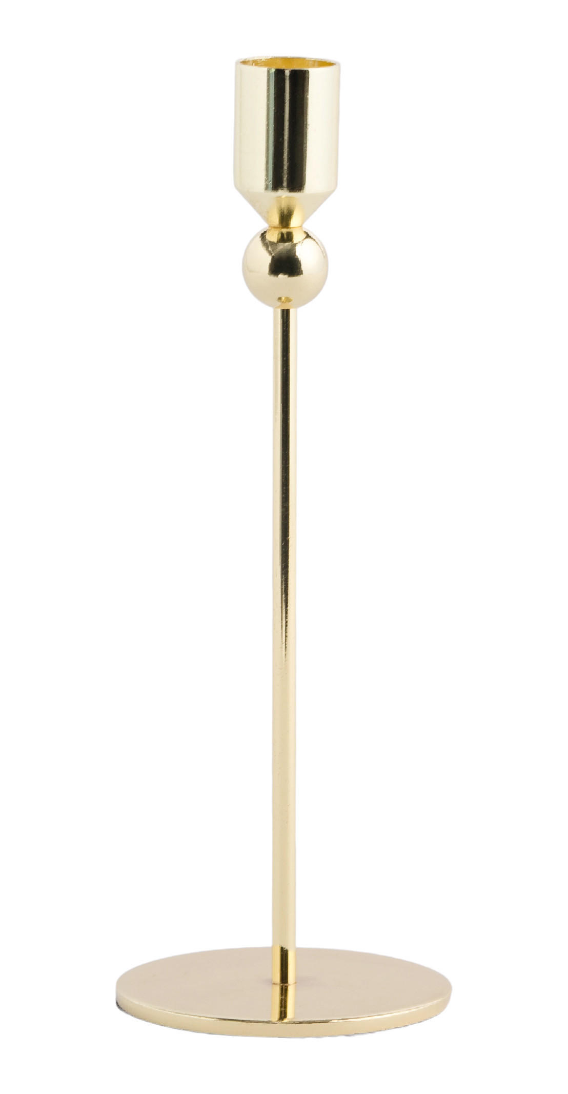 KERZENSTÄNDER Concepto - Goldfarben, Metall (8/22/8cm) - home&you