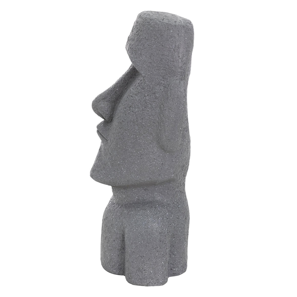 MOAI RAPA NUIL KOPF STATUE Grau 53,5 cm - Grau, Stein (19/53.5/26.5cm) - ECD-Germany