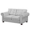 2-SITZER SOFA - Microfaser - Grau, Textil (190/93/100cm) - home24