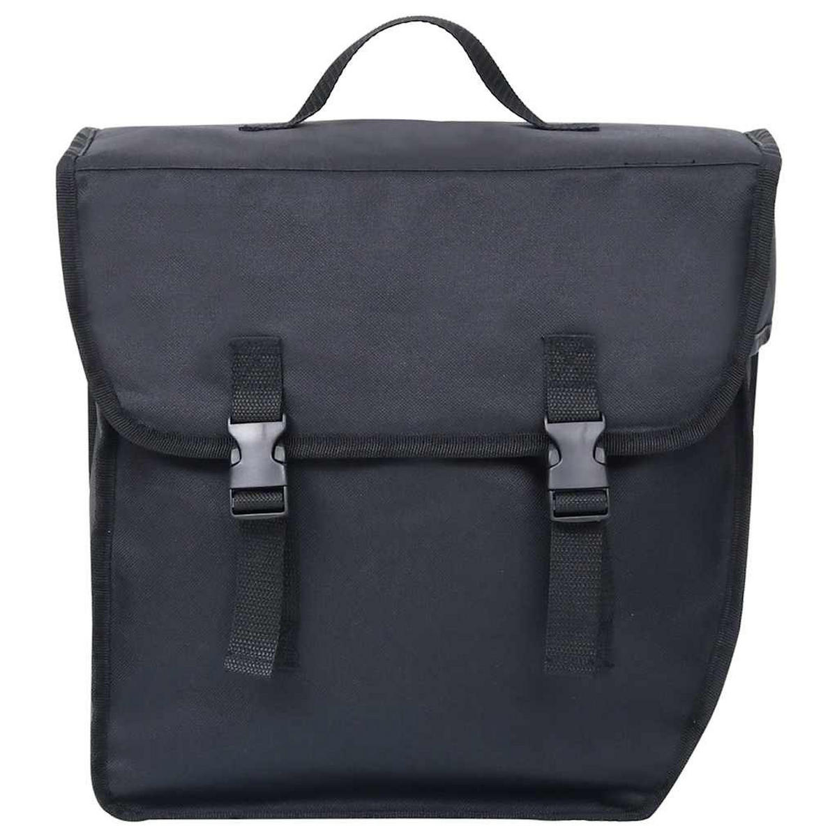 FAHRRADTASCHE Für Gepäckträger Wasserdicht 21 L Schwarz - Schwarz, Textil (18/30/38cm) - vidaXL