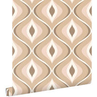 TAPETE Retro-Ornamente 50 x 900 cm - Beige, Papier (50/900cm) - ESTAhome