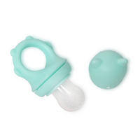 BEISSRING Fruchtsauger 2 in 1 türkis Beikostsauger, Fütterhilfe, Schutzkappe - Türkis, Kunststoff (5/10cm) - Lorelli